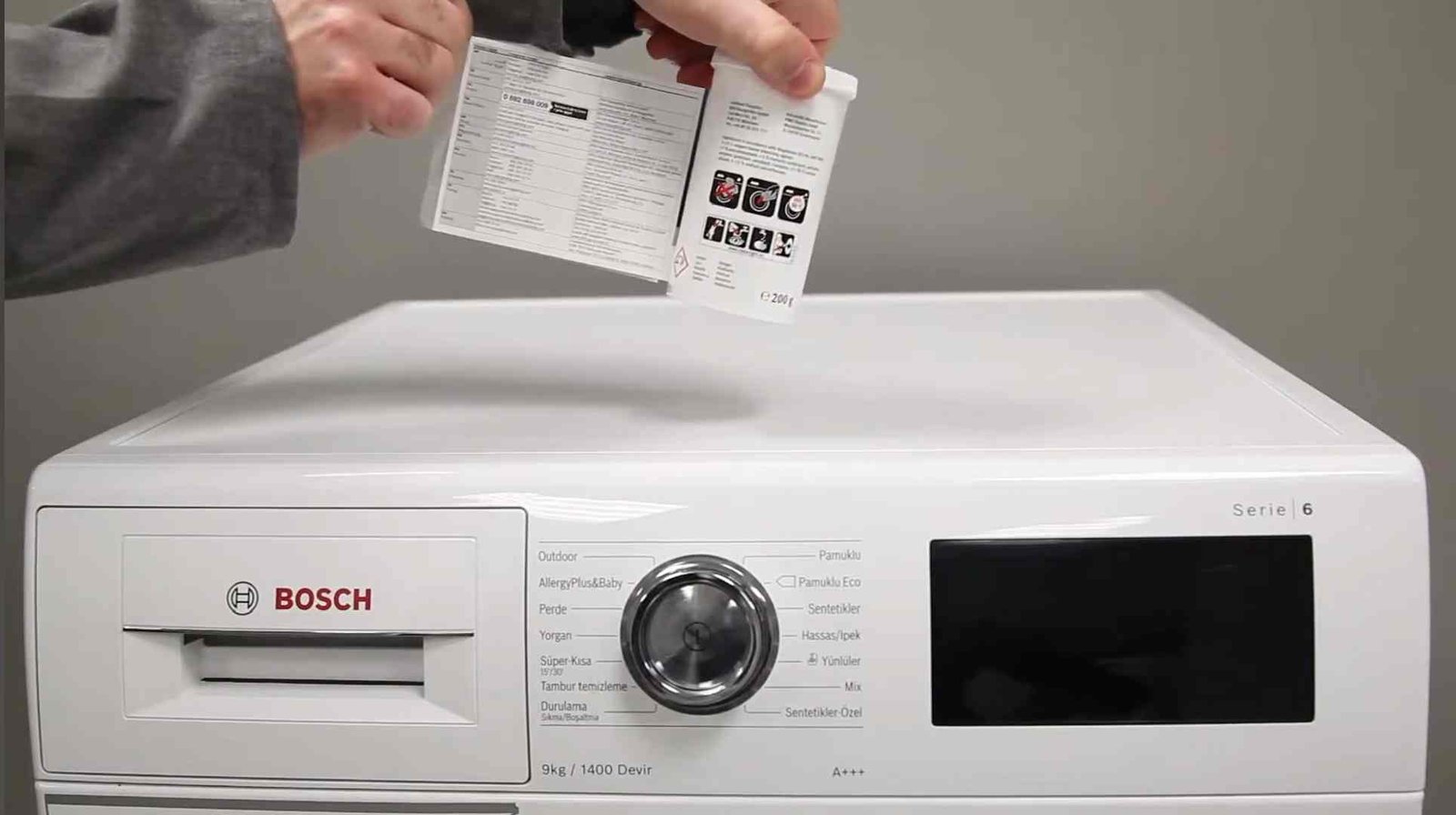 bosch washing machine maintenance cycle
